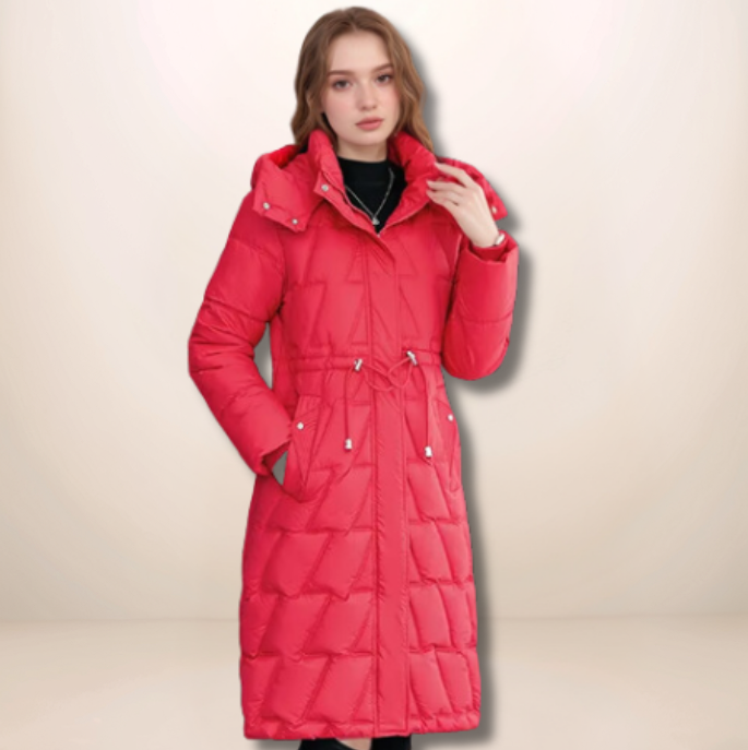 ANNA – Klassische lange Steppjacke