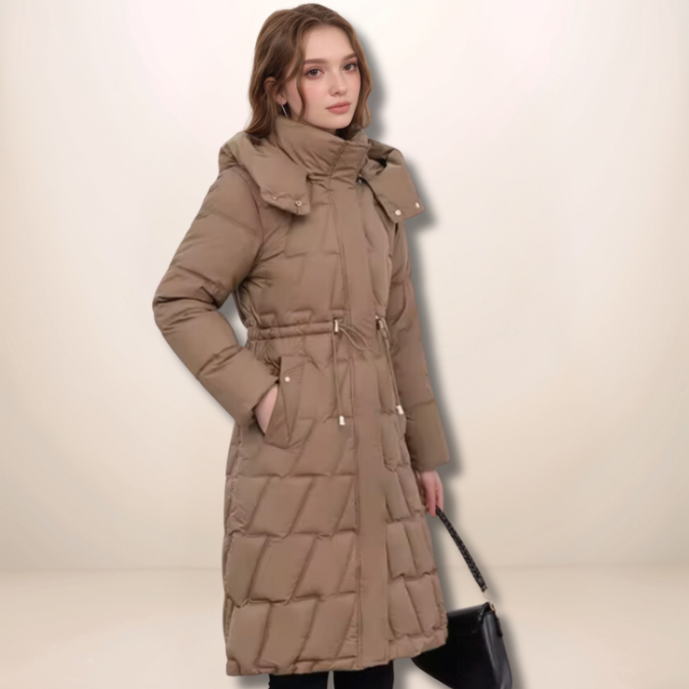 ANNA – Klassische lange Steppjacke