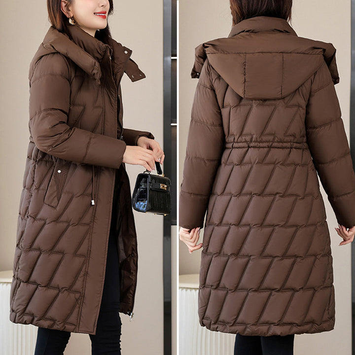 ANNA – Klassische lange Steppjacke