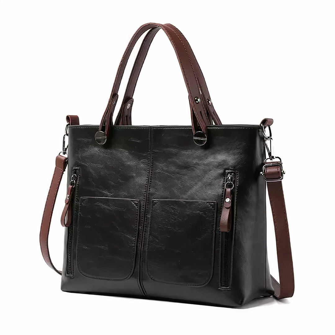 HANNE - Schultertasche im Vintage-Stil